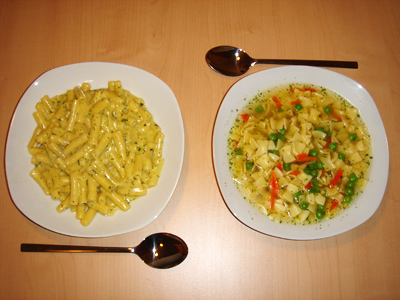 Fastfood (714kcal) vs. DIETIX (185.5 kcal)